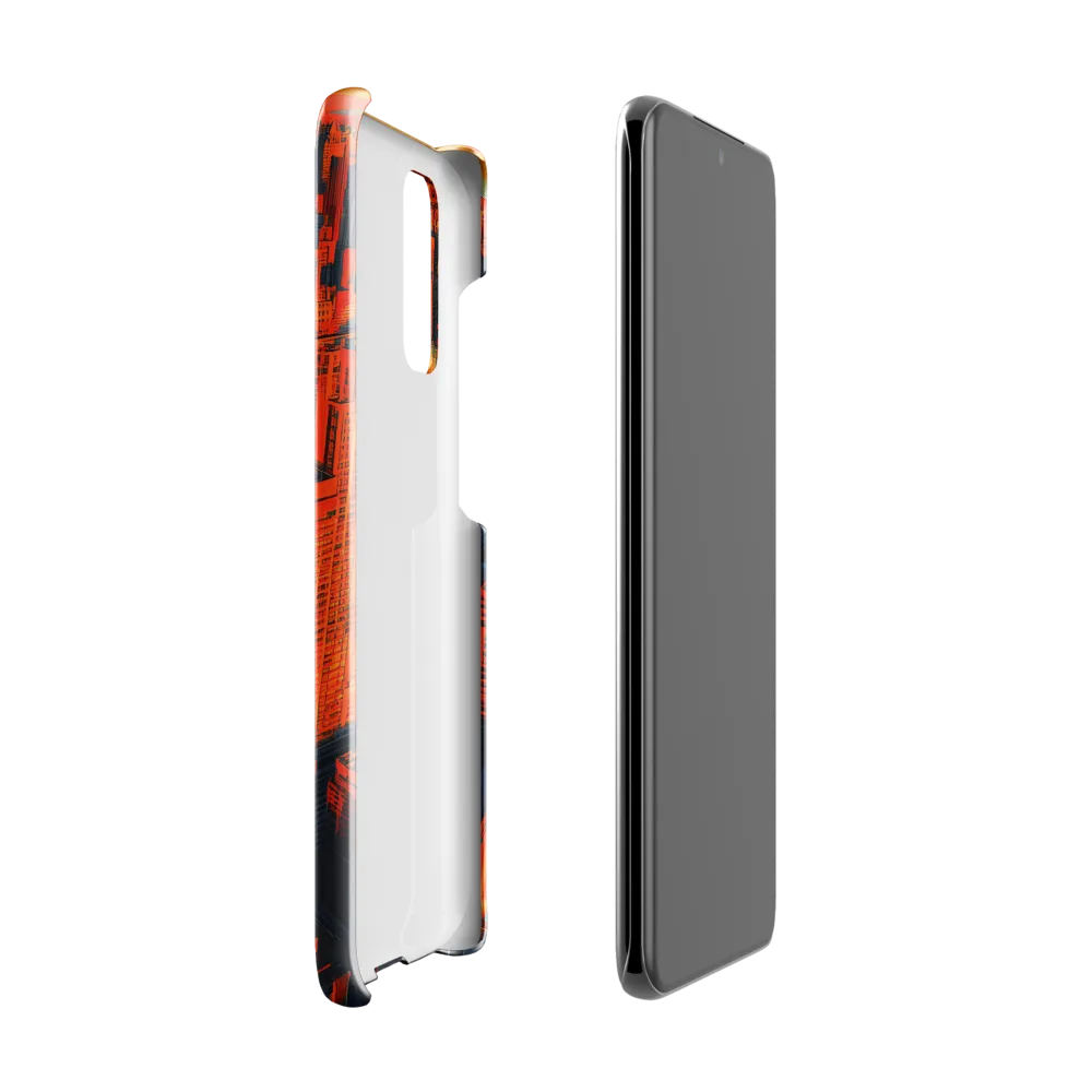 Urban Dawn: A Digital Ode to Skyscrapers | Phone Case |  S20 | Snap Case | Glossy