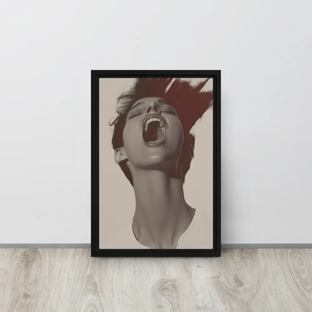 Echoes of Emotion | Canvas with Black Frame | 12″×18″