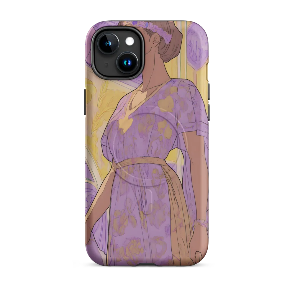 Elegance in Floral Harmony | Phone Case |  15 Plus | MagSafe® Tough Case | Matte