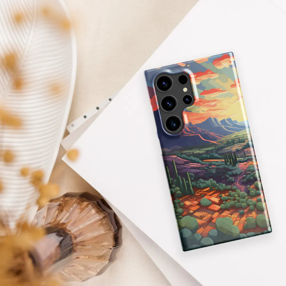 Desert Serenity at Dusk | Phone Case |  S24 Ultra | Snap Case | Glossy