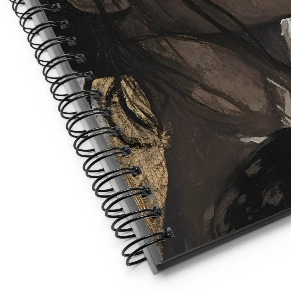 Mysterious Gaze | Spiral Notebook