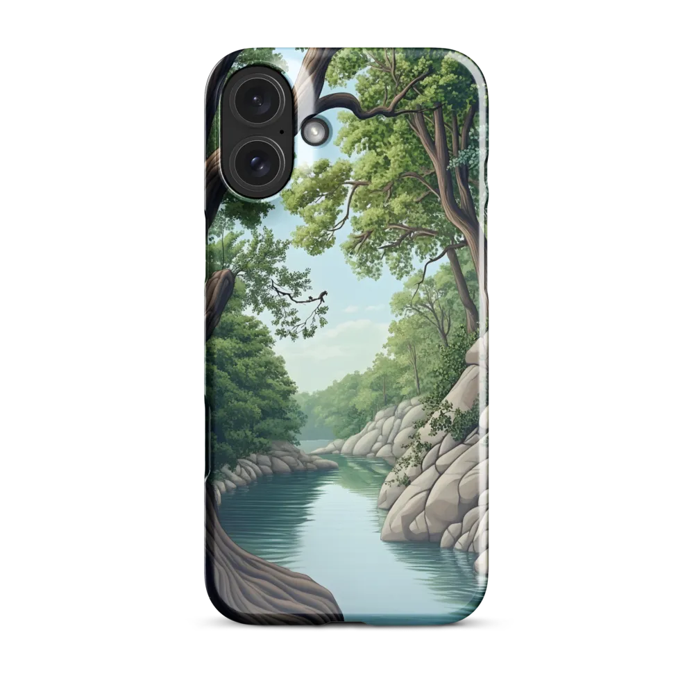 Tranquil Reflections: A Serene River Landscape