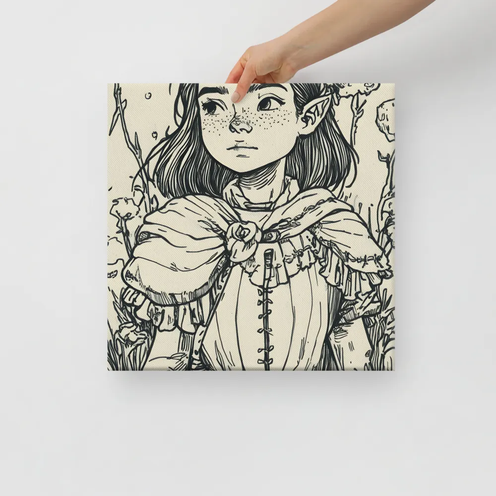 A Young Guardian of Nature | Canvas | 16″×16″