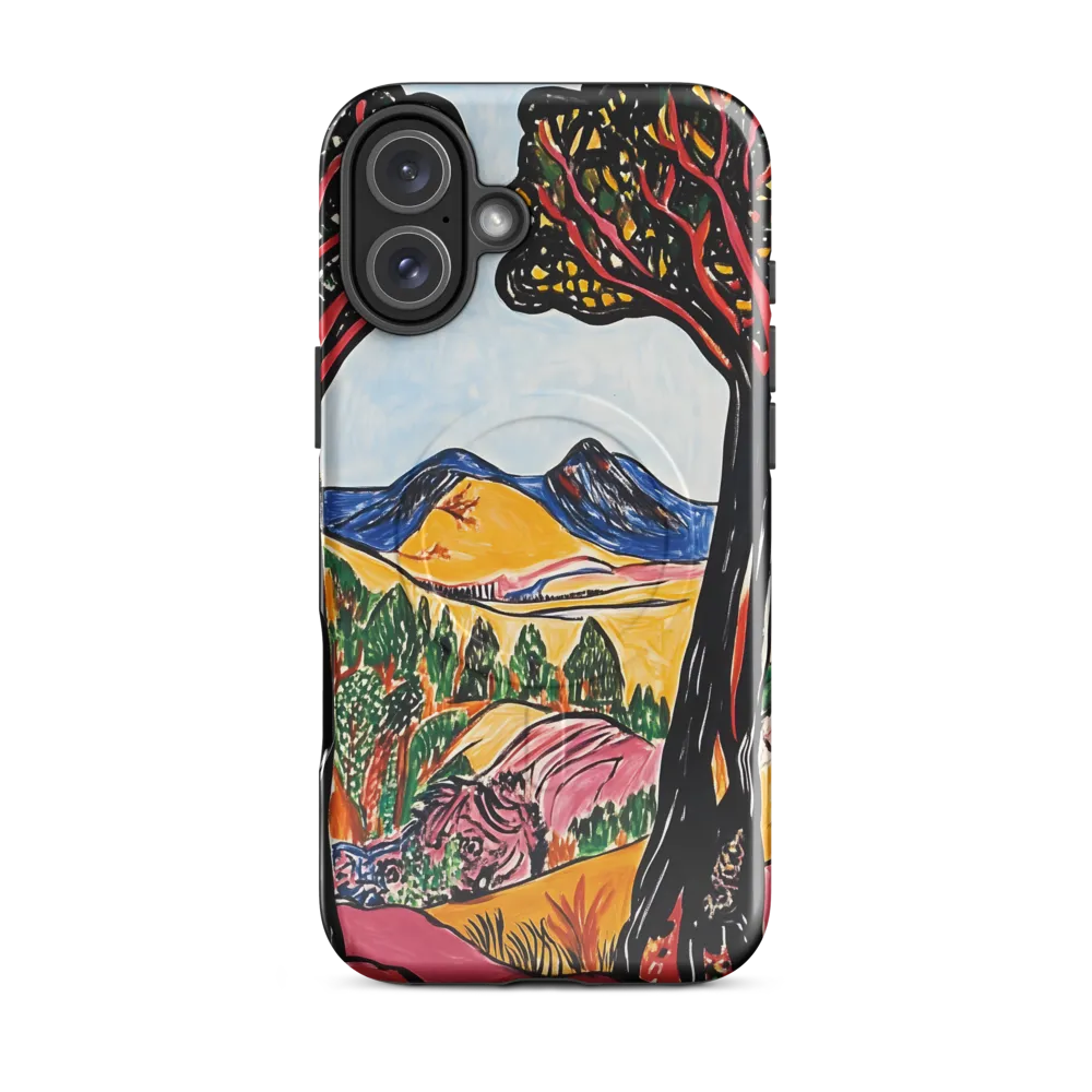 Vibrant Nature's Embrace | Phone Case |  16 Plus | MagSafe® Tough Case | Glossy