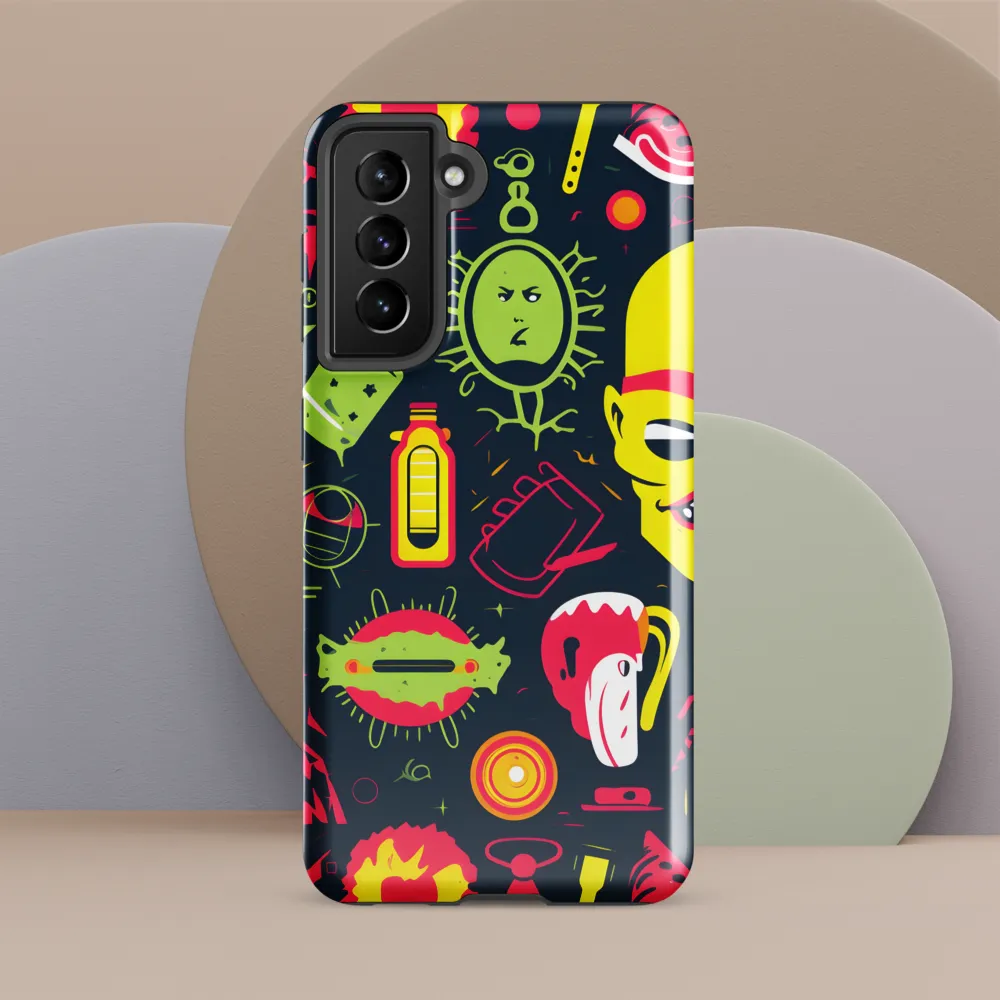 Neon Revelry: A Quirky Exploration of Modern Pop Art