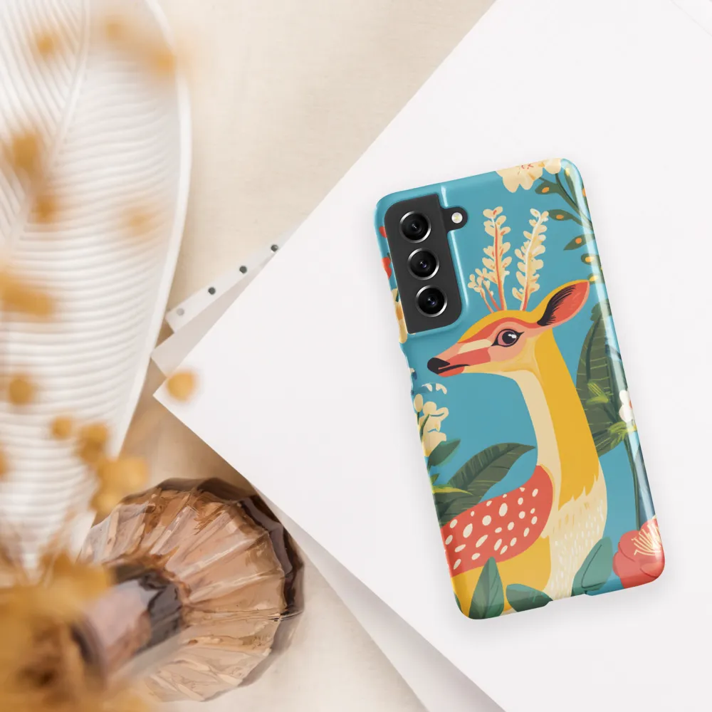 Serene Majesty: A Vibrant Deer Amidst Flora