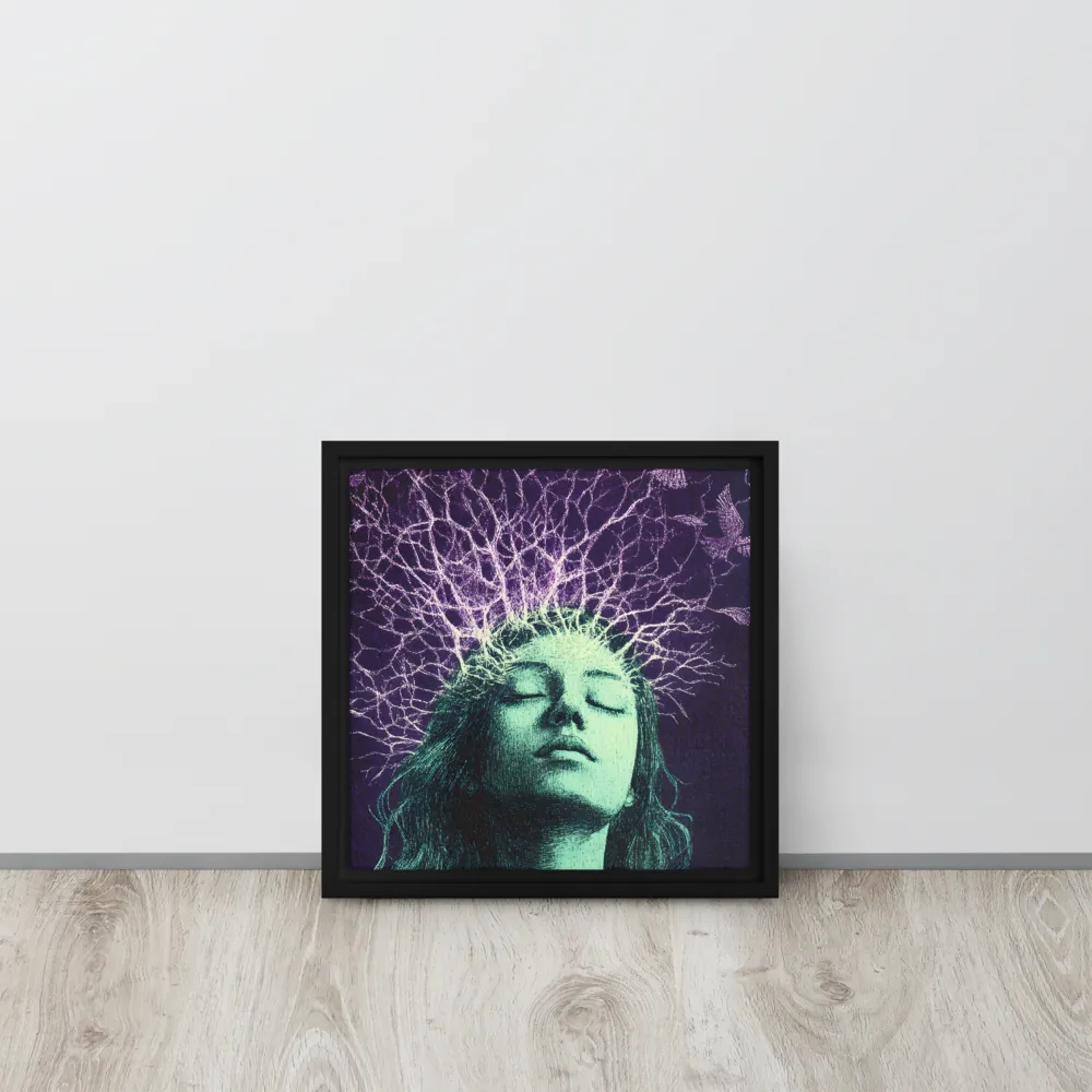 Whispers of Freedom | Canvas with Black Frame | 12″×12″