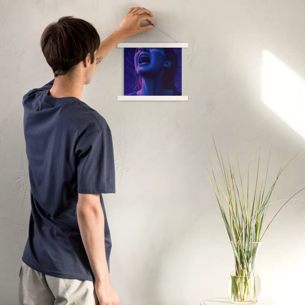 Echoes of Anguish | Poster With White Wood Hanger | 10″×10″