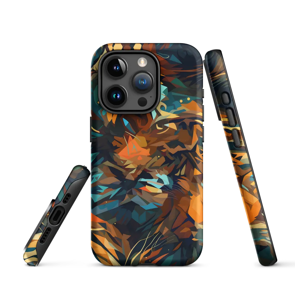Wild Symphony: Abstract Tigers | Phone Case |  15 Pro | Tough Case | Matte