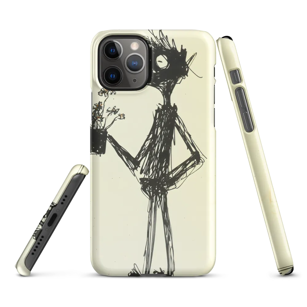 Whimsical Figure with Flowers