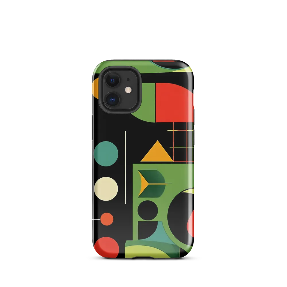 Geometric Harmony | Phone Case |  12 mini | Tough Case | Glossy