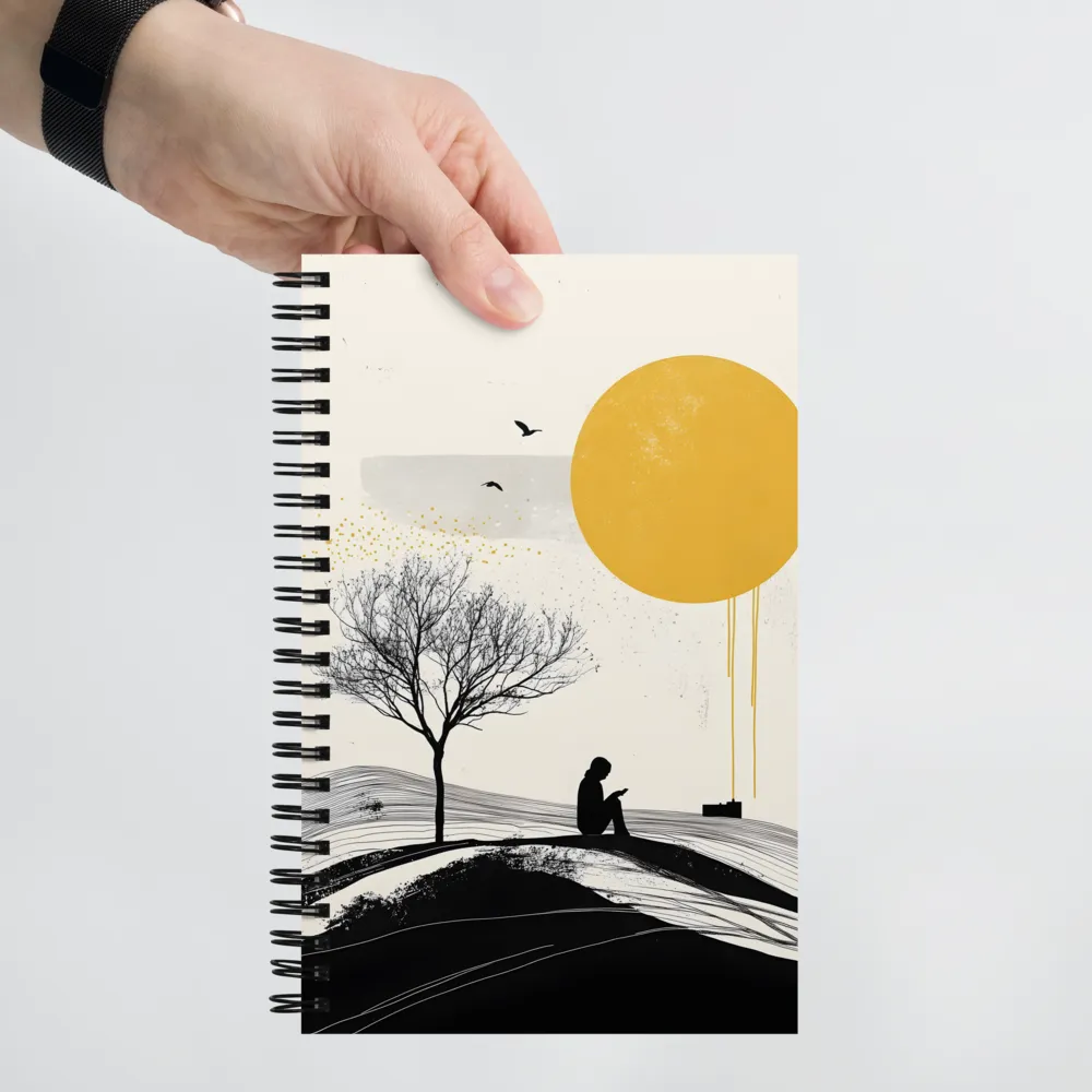 Solitude Under the Sun | Spiral Notebook