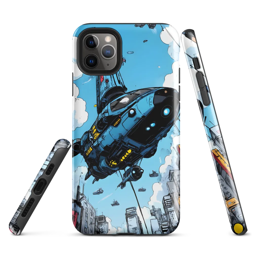 Skyward: A Journey Through the Futuristic City | Phone Case |  11 Pro Max | Tough Case | Glossy