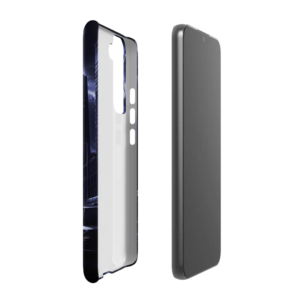 Stormy Cityscape: Shadows of the Night | Phone Case |  S22 Plus | Snap Case | Matte