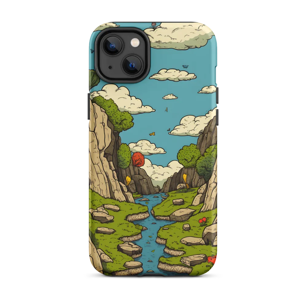 Whimsical Serenity: A Canyon Landscape