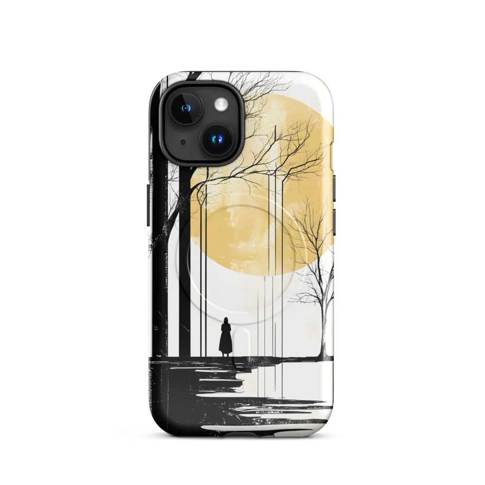 Solitude Under the Yellow Sun | Phone Case |  15 | MagSafe® Tough Case | Glossy