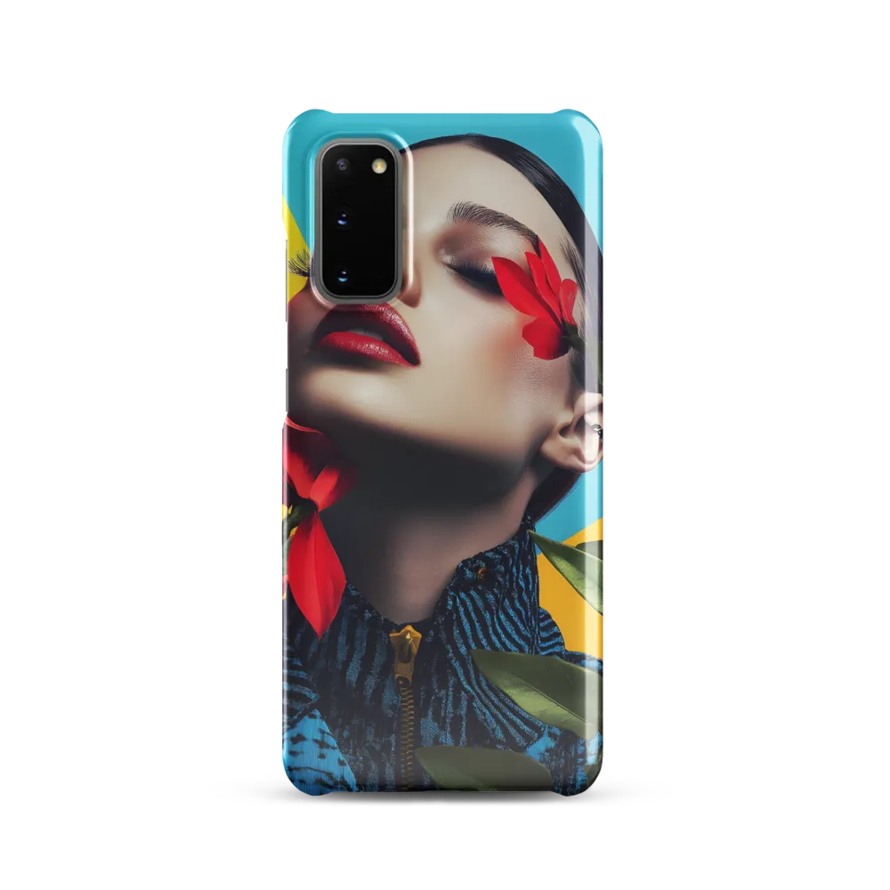 Floral Serenity: A Contemporary Portrait
