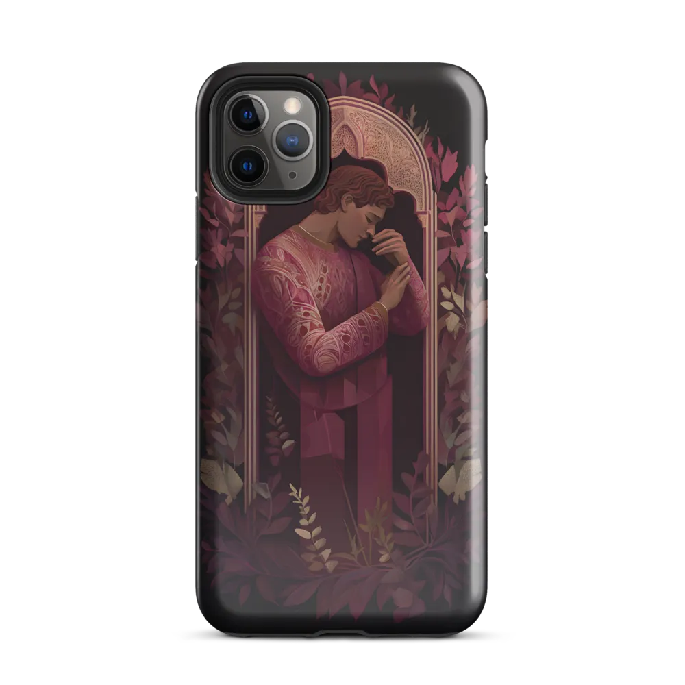 In Contemplation: A Portrait in Purple | Phone Case |  11 Pro Max | Tough Case | Glossy