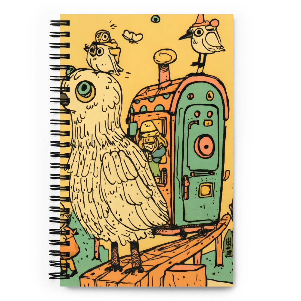 Whimsical Avian Adventure | Spiral Notebook