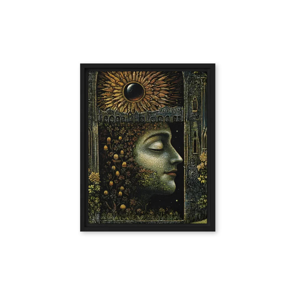 Nature’s Embrace: The Infinite Connection | Canvas with Black Frame | 11″×14″