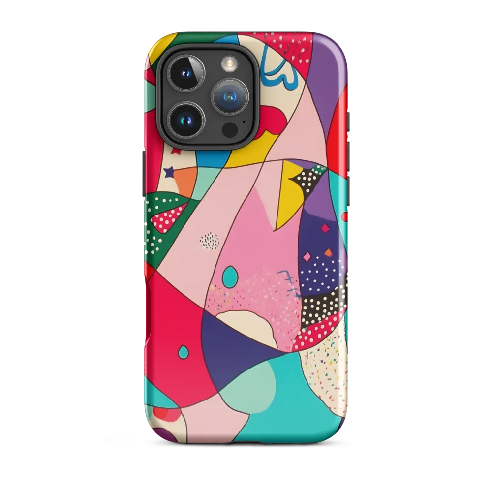 Playful Geometry in Color | Phone Case |  16 Pro Max | Tough Case | Glossy