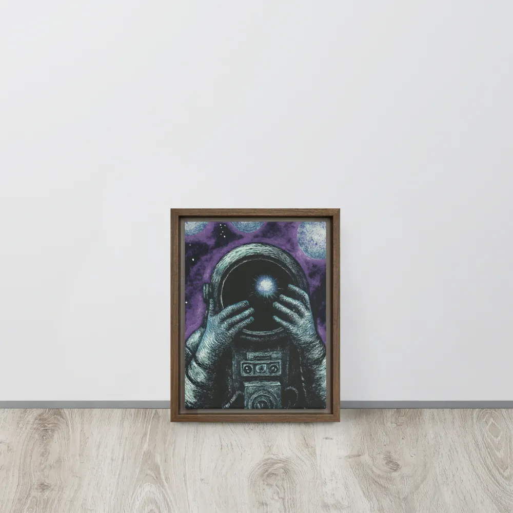 Beyond the Stars | Canvas with Brown Frame | 9″×12″
