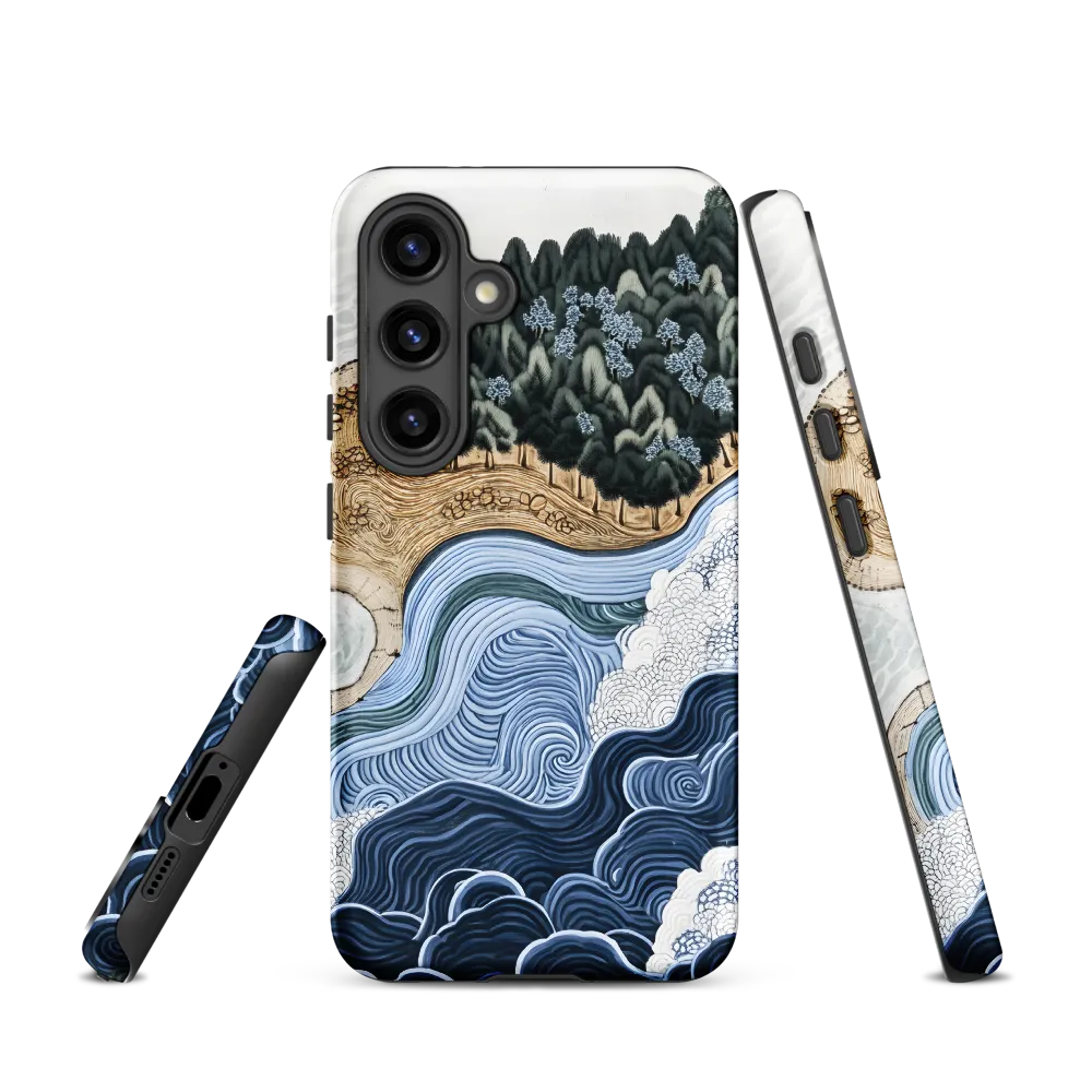 Oceanic Harmony: A Tranquil Landscape | Phone Case |  S24 | Tough Case | Matte