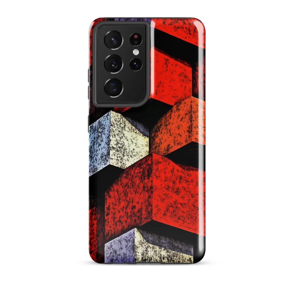 Stacked Cubes — Red Facade Study