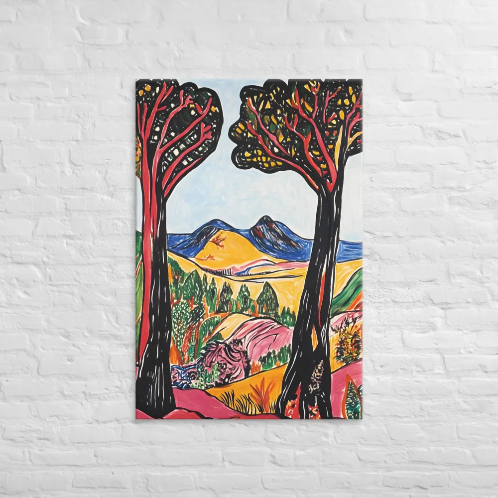 Vibrant Nature's Embrace | Canvas | 32″×48″