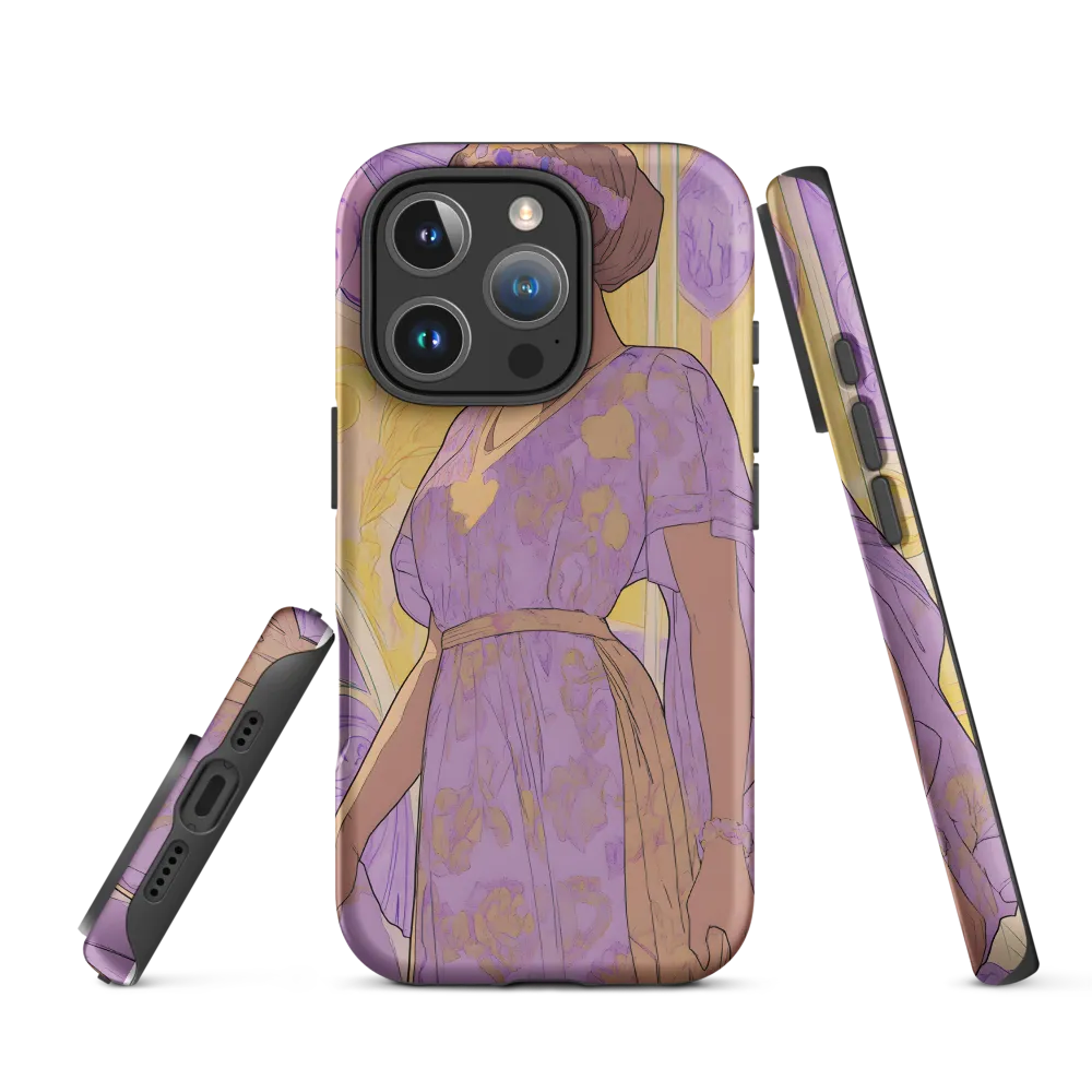 Elegance in Floral Harmony | Phone Case |  16 Pro | Tough Case | Matte