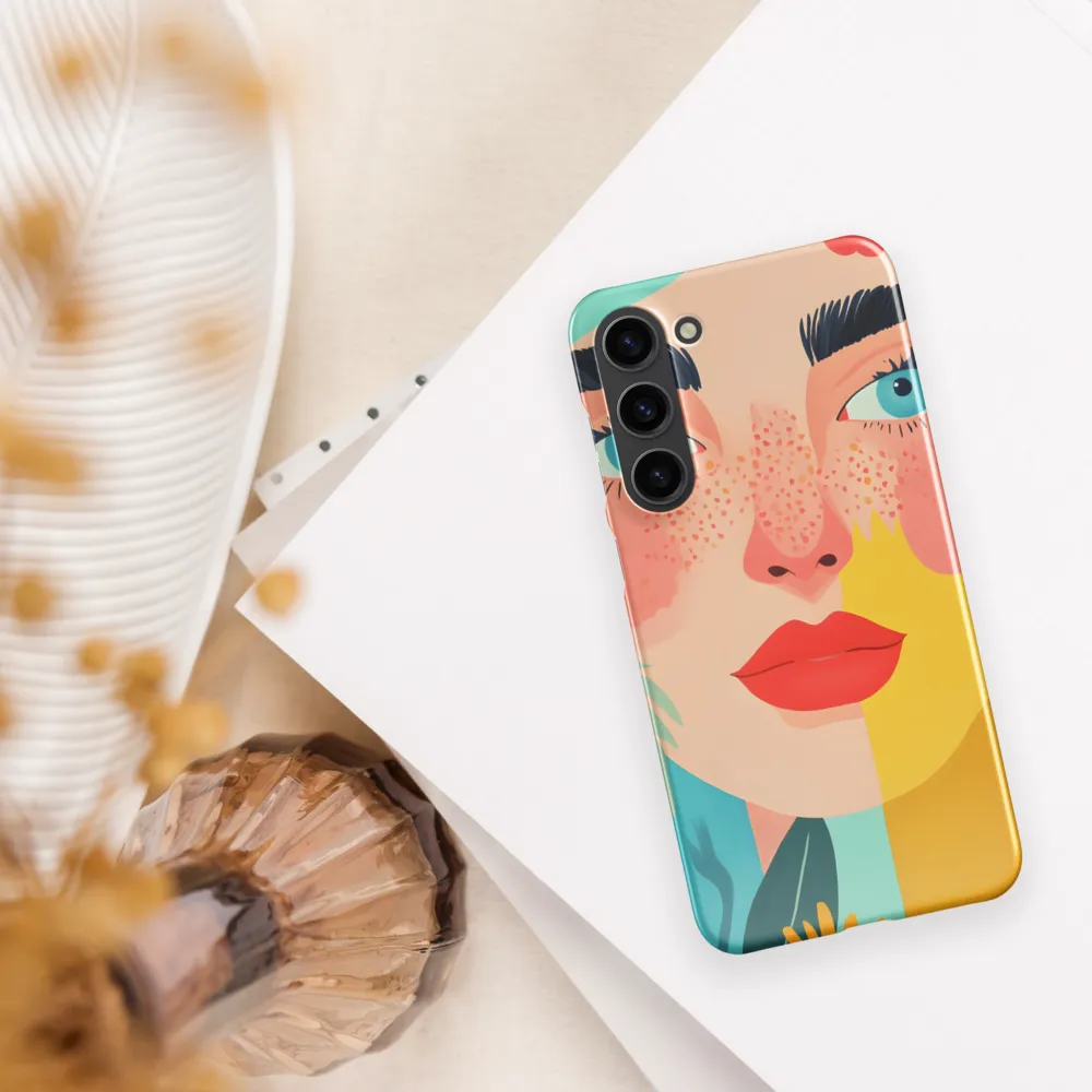 Floral Serenity: A Modern Portrait