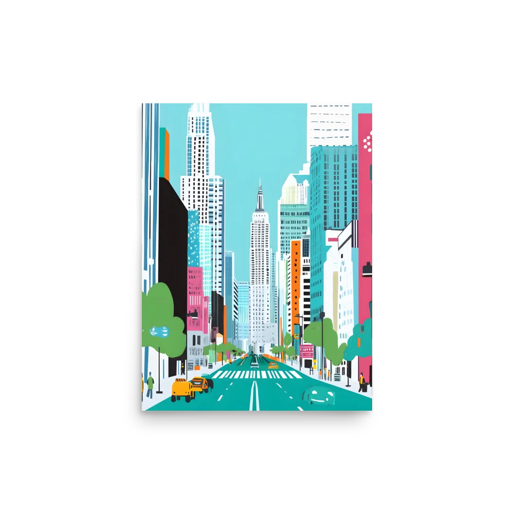 Urban Symphony: A Modern Cityscape | Poster | 12″×16″