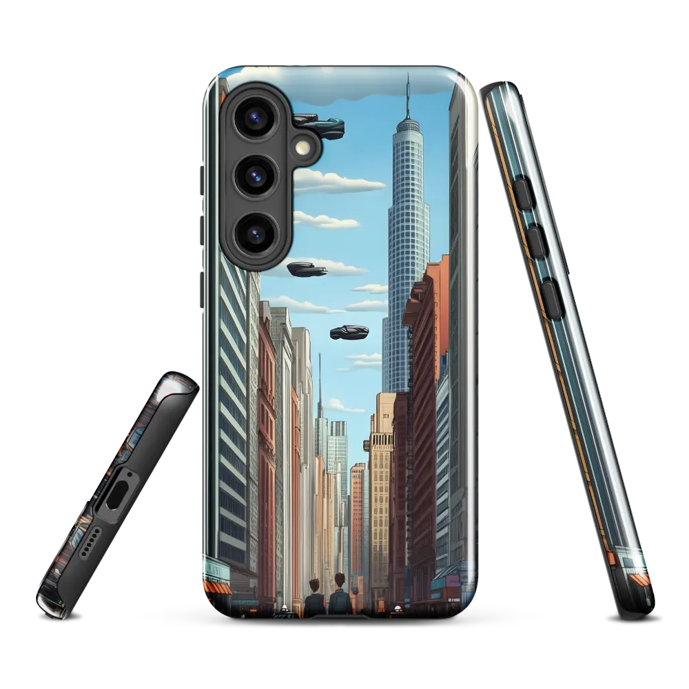 Futuristic Stroll through the Urban Skyline