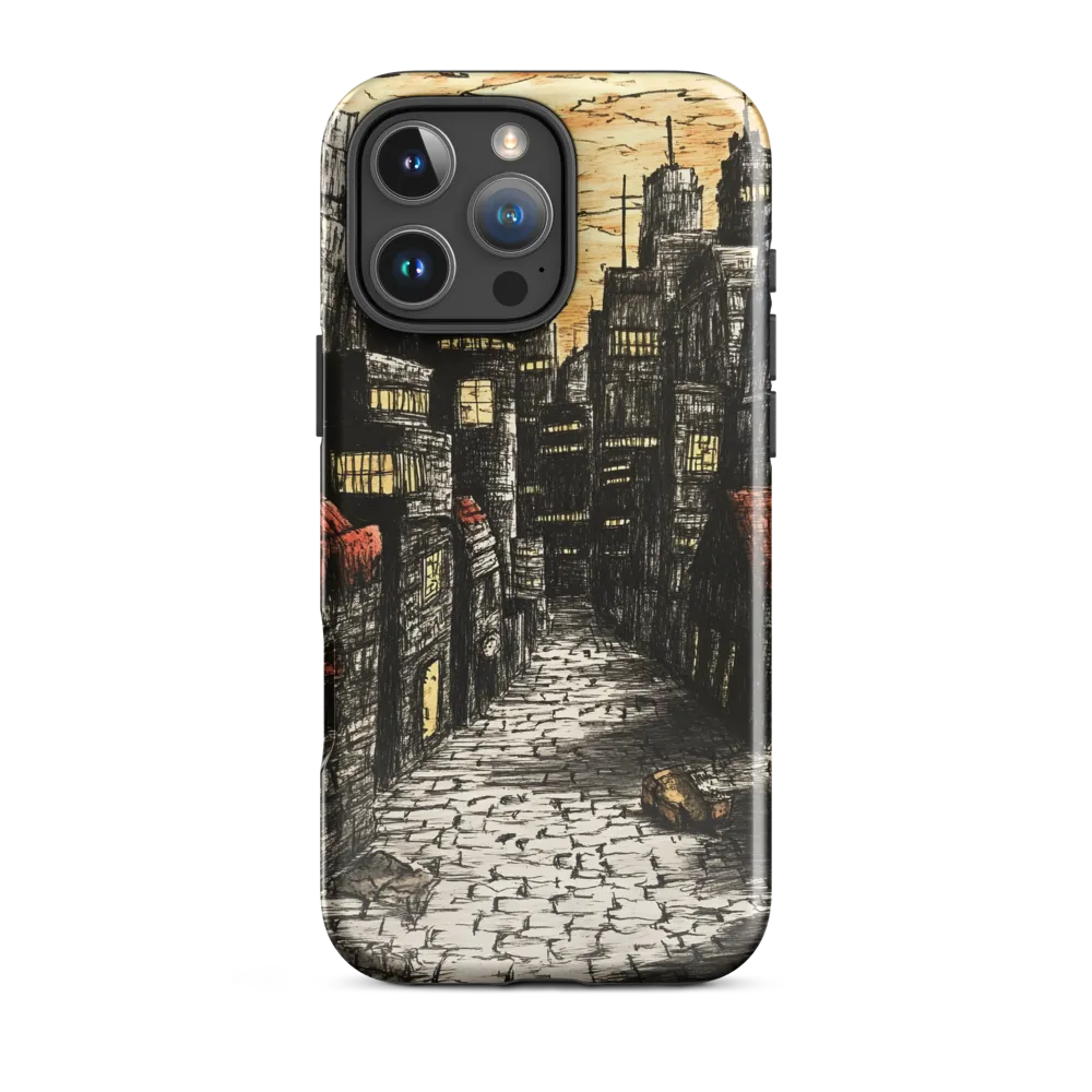 Urban Twilight: A Desolate Cityscape | Phone Case |  16 Pro Max | Tough Case | Glossy