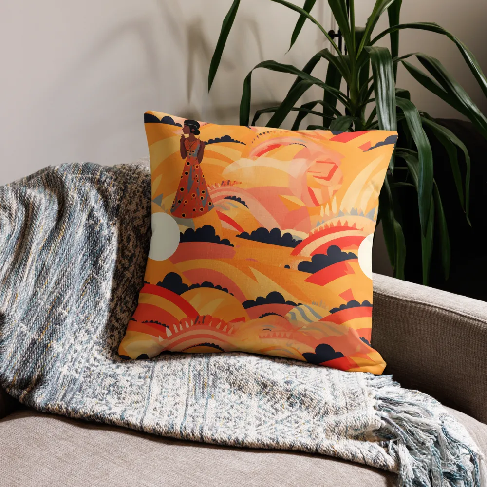 Whispers of the Abstract Horizon | Pillow & Pillow Case | Multiple Sizes