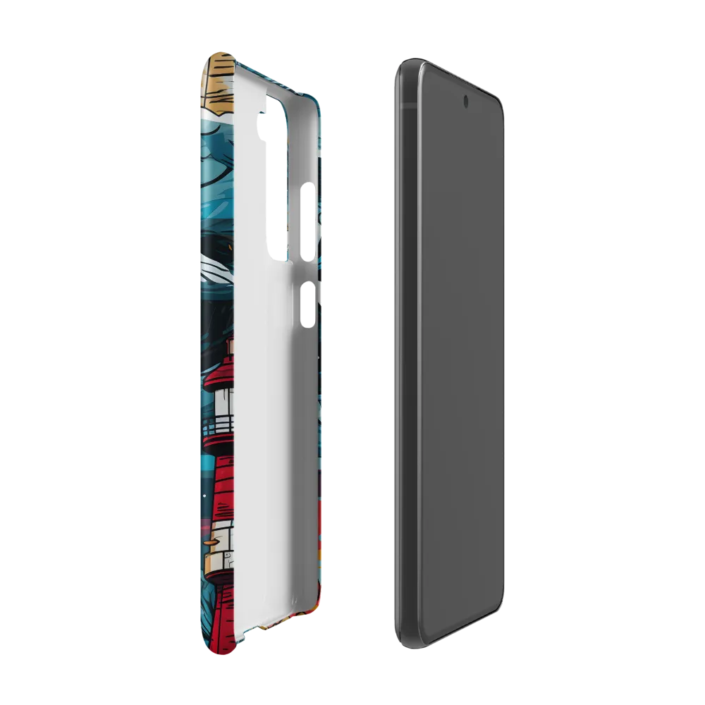 Turbulent Seas: A Lighthouse Adventure | Phone Case |  S21 FE | Snap Case | Matte