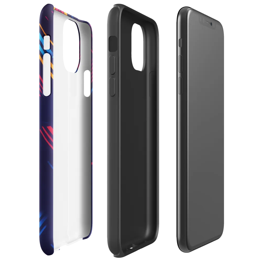 Dynamic Geometric Symphony | Phone Case |  11 Pro Max | Tough Case | Glossy