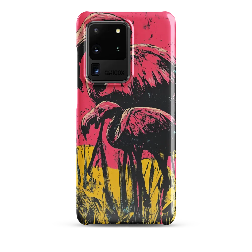 Flamingo Duet: A Pop Art Expression