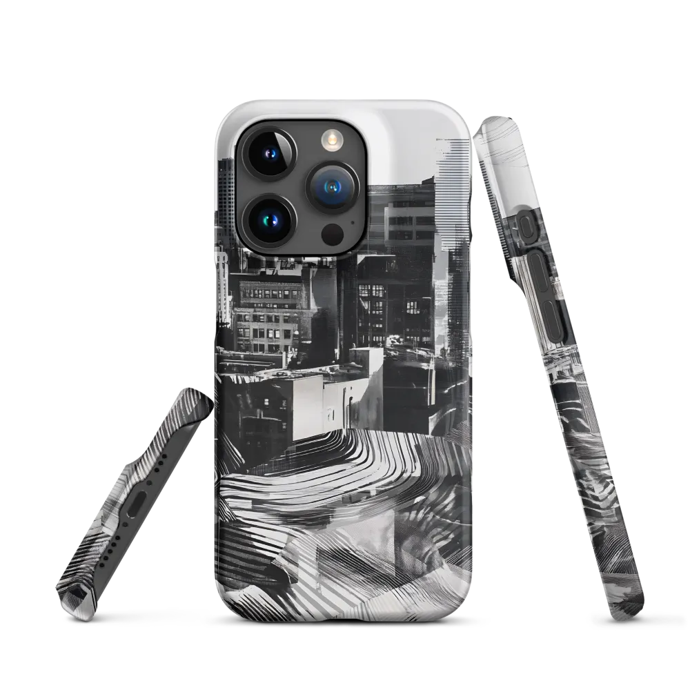 Urban Rhythm in Black and White | Phone Case |  15 Pro | Snap Case | Matte