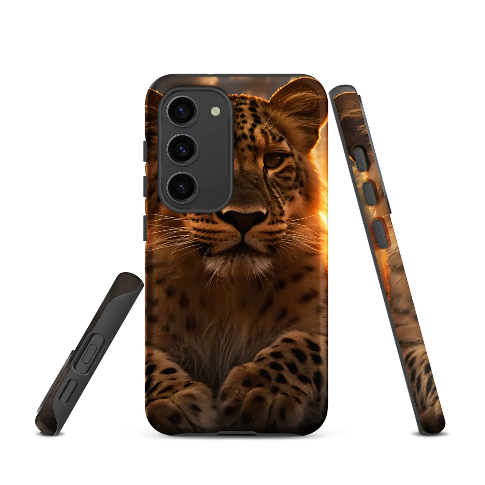Regal Presence: The Leopard at Sunset