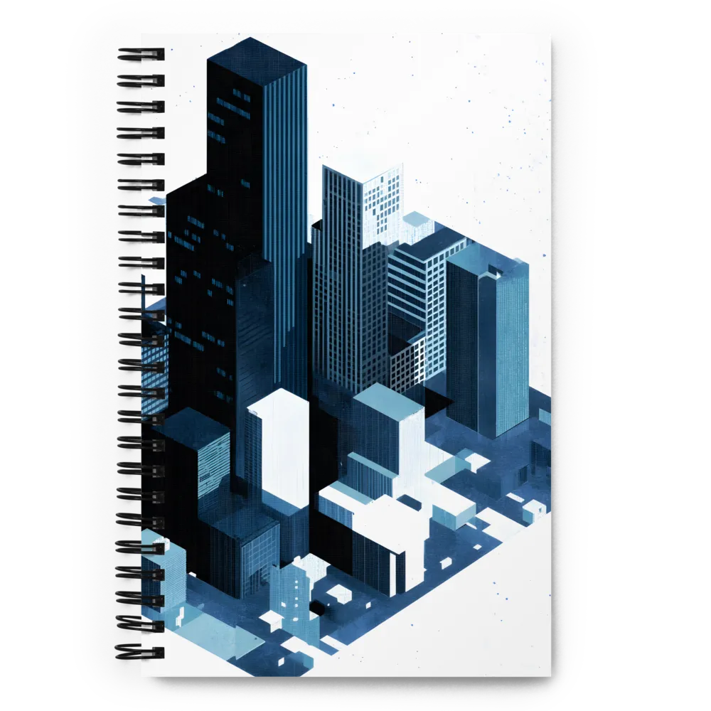 Urban Geometry: A Contemporary Cityscape | Spiral Notebook