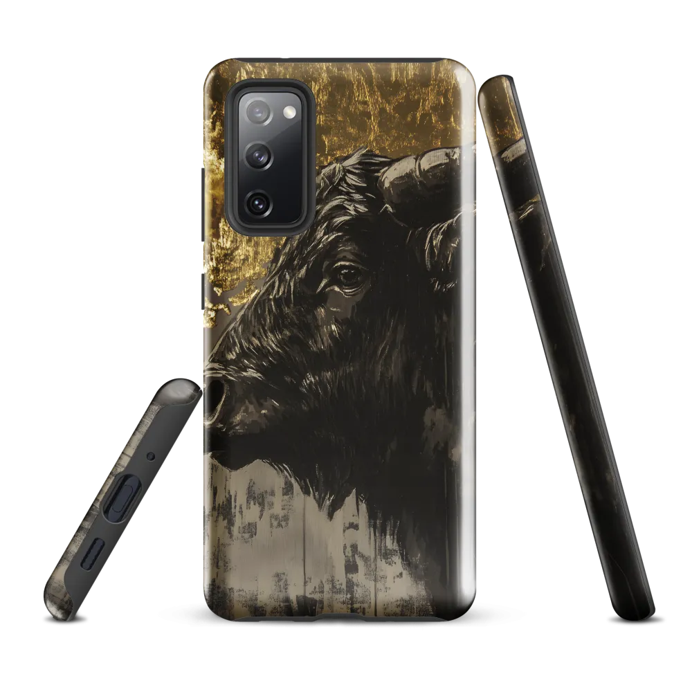 Gilded Bison in Profile