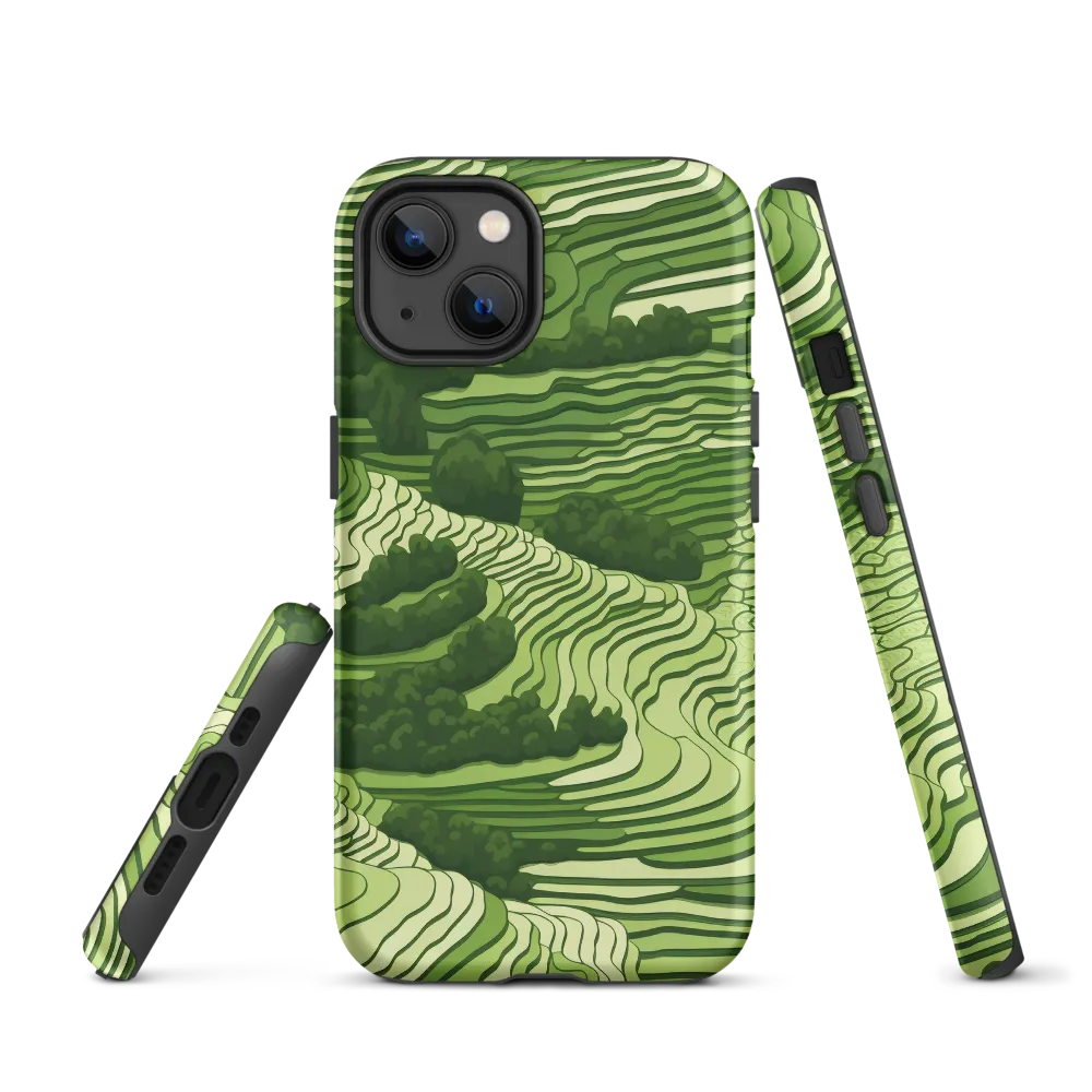 Waves of Green: An Abstract Landscape