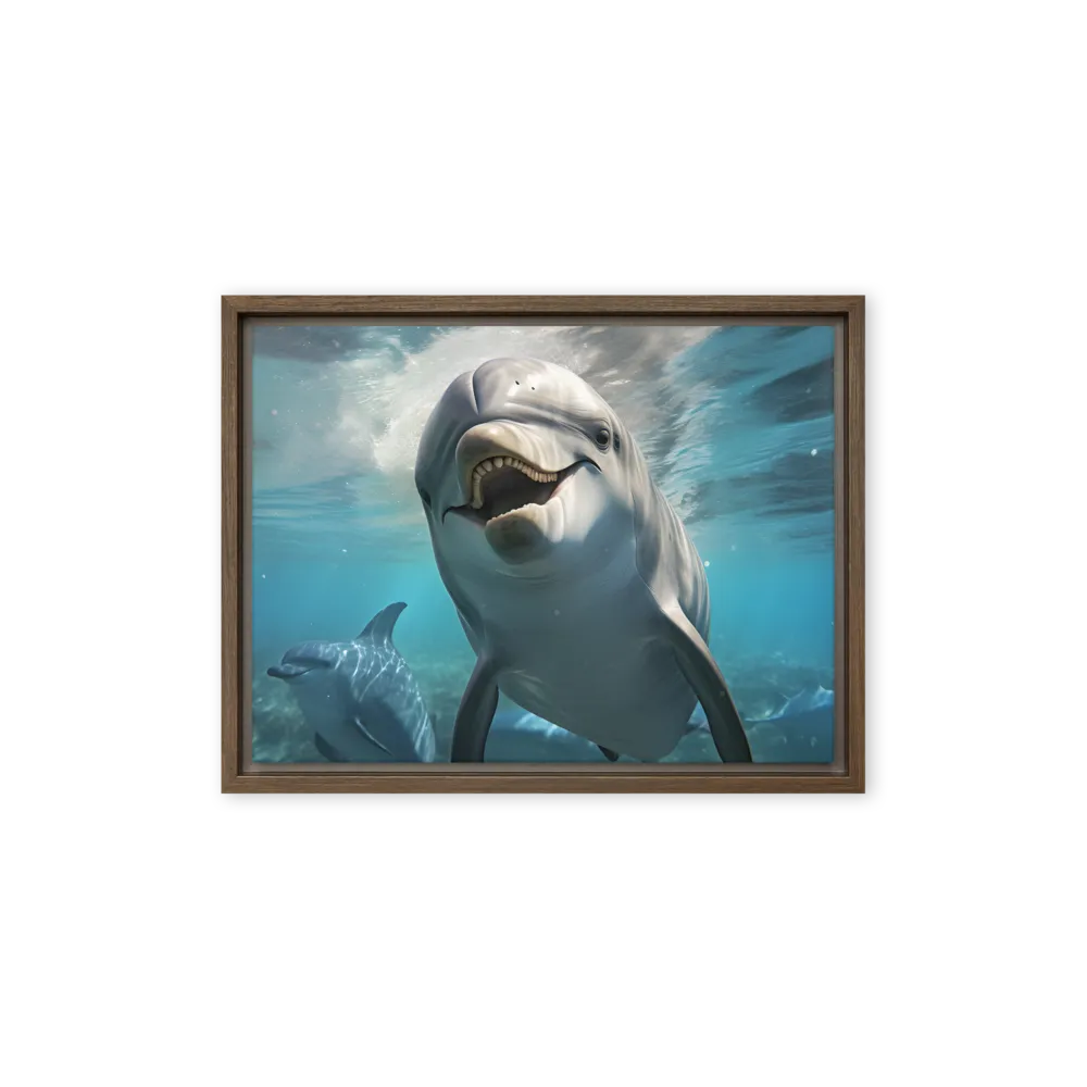 Beneath the Waves: A Dolphin's Dance