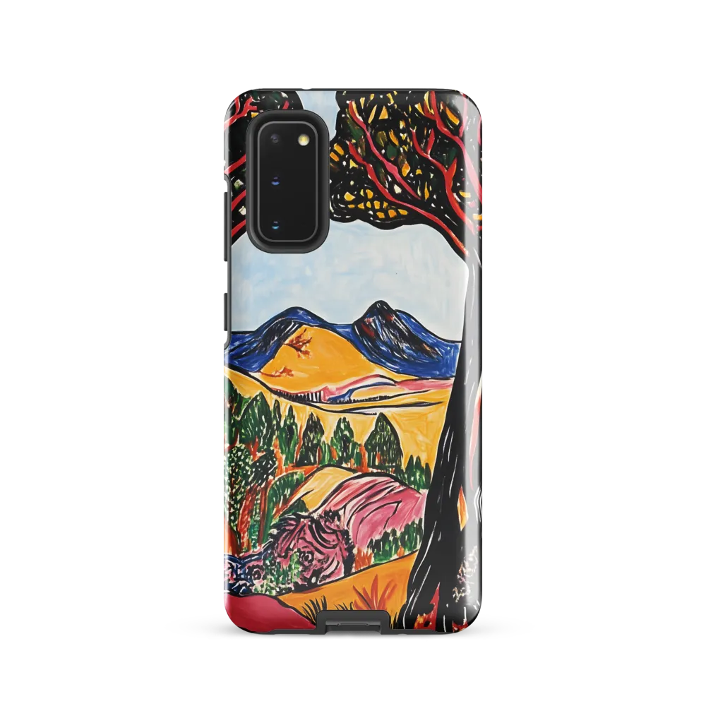 Vibrant Nature's Embrace | Phone Case |  S20 | Tough Case | Glossy