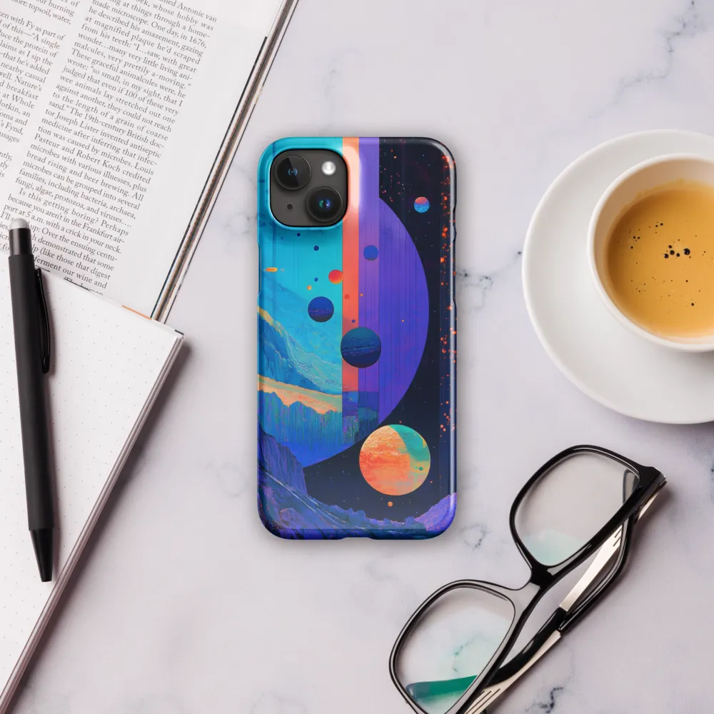 Celestial Harmony: A Surreal Exploration of Space | Phone Case |  15 Plus | Snap Case | Glossy