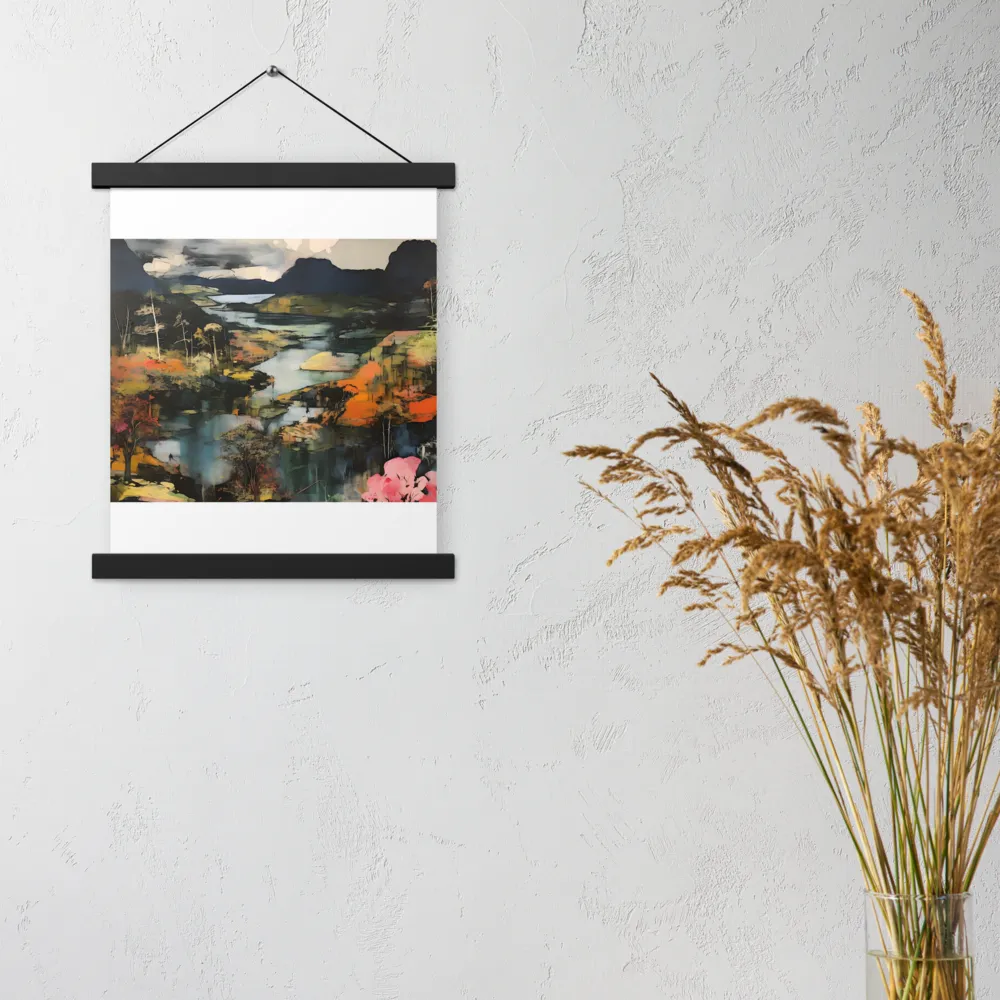 Harmony of Nature: An Abstract Journey | Poster With Black Wood Hanger | 11″×14″