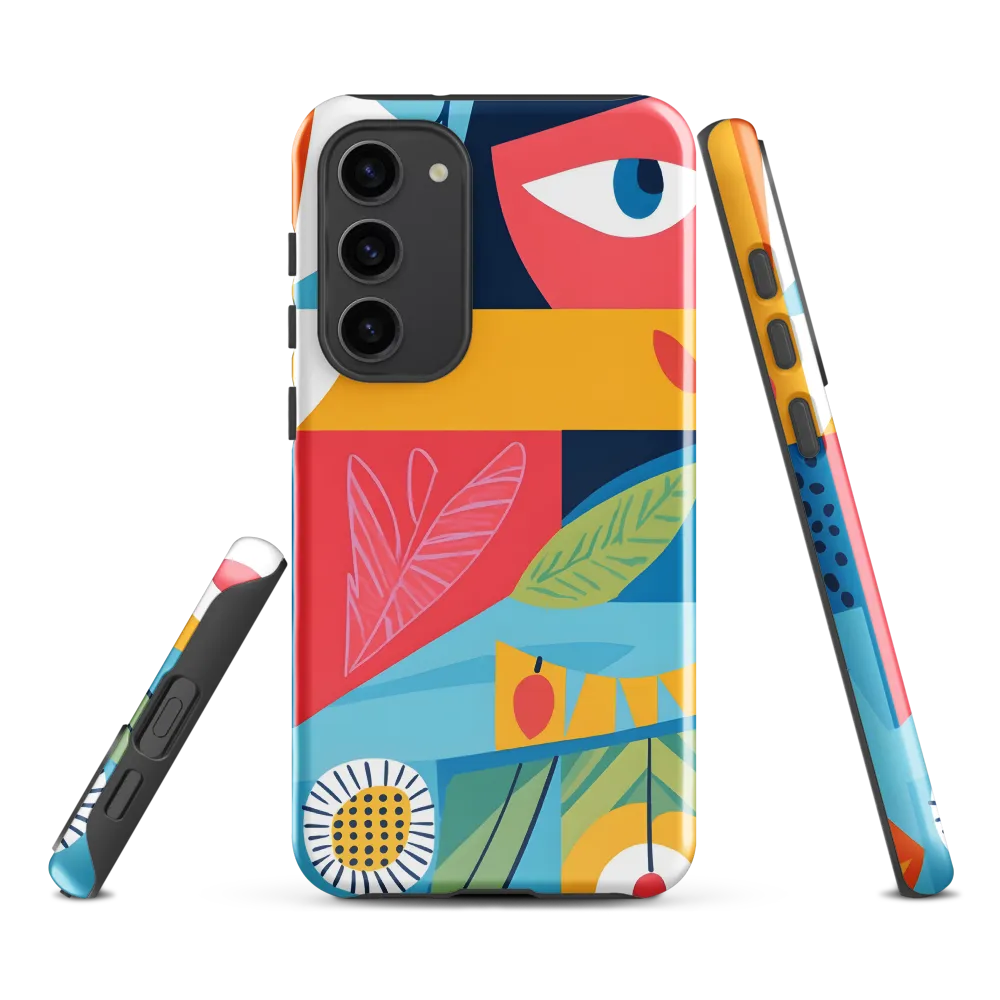 Vibrant Geometric Visage