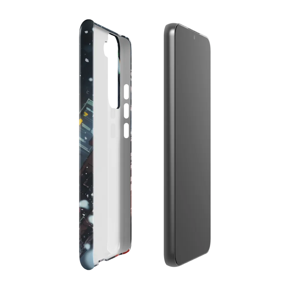 Solitude in the Neon Snow | Phone Case |  S22 Plus | Snap Case | Glossy
