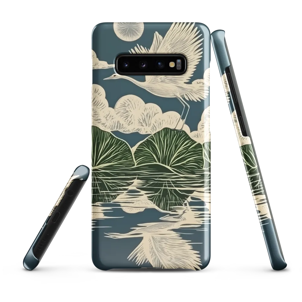 Ethereal Flight Over Water Lilies | Phone Case |  S10 Plus | Snap Case | Glossy